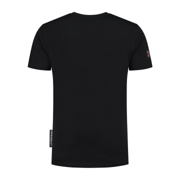 T shirt badge ua zwart back