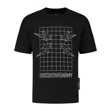 The fighter t shirt blackfront